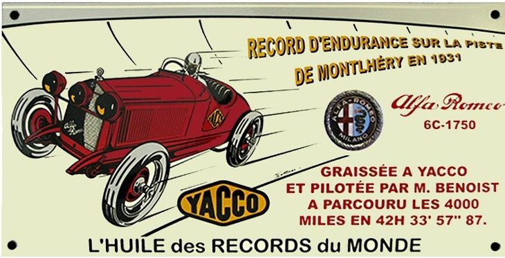 plaque-emaillee-yacco-alfa-romeo-6c-1750